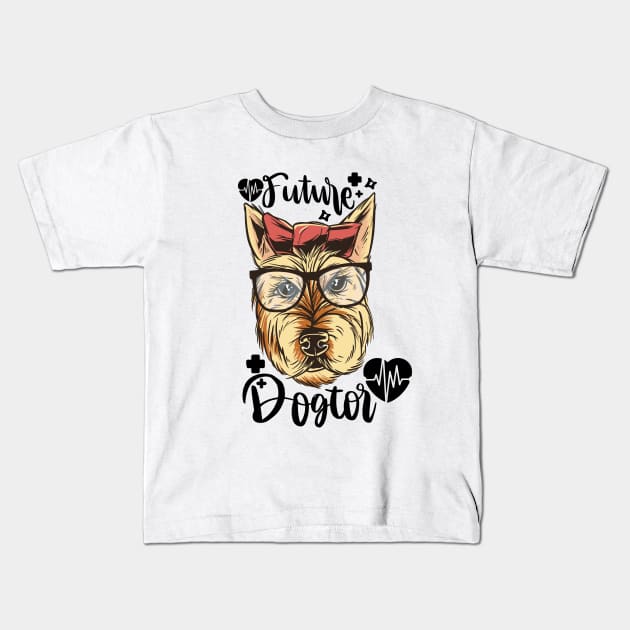 Dogtor Kids T-Shirt by ArtRoute02